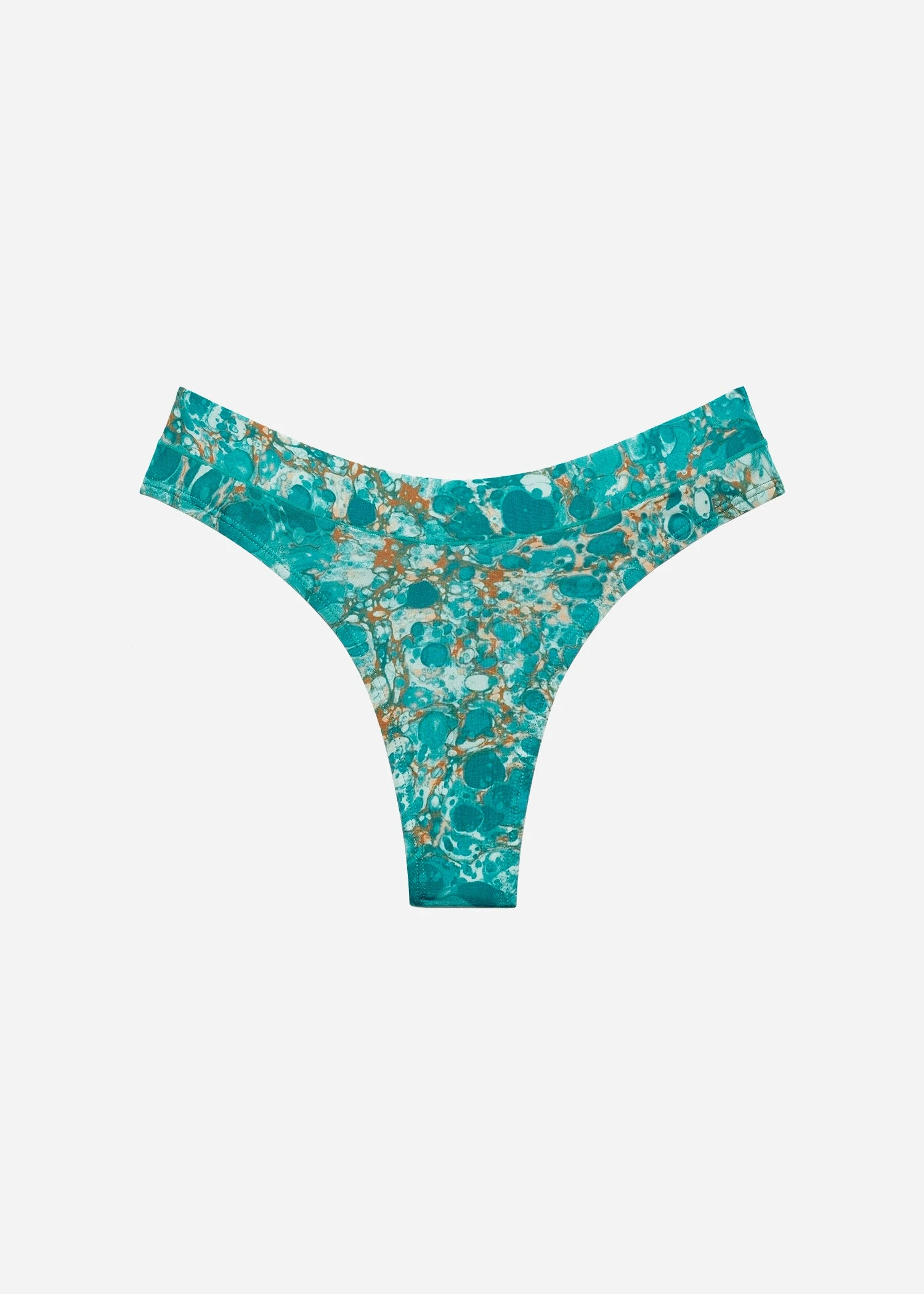The Thong - Modal, Marble Turquoise 8 The Thong - Modal, Marble Turquoise - Image 6