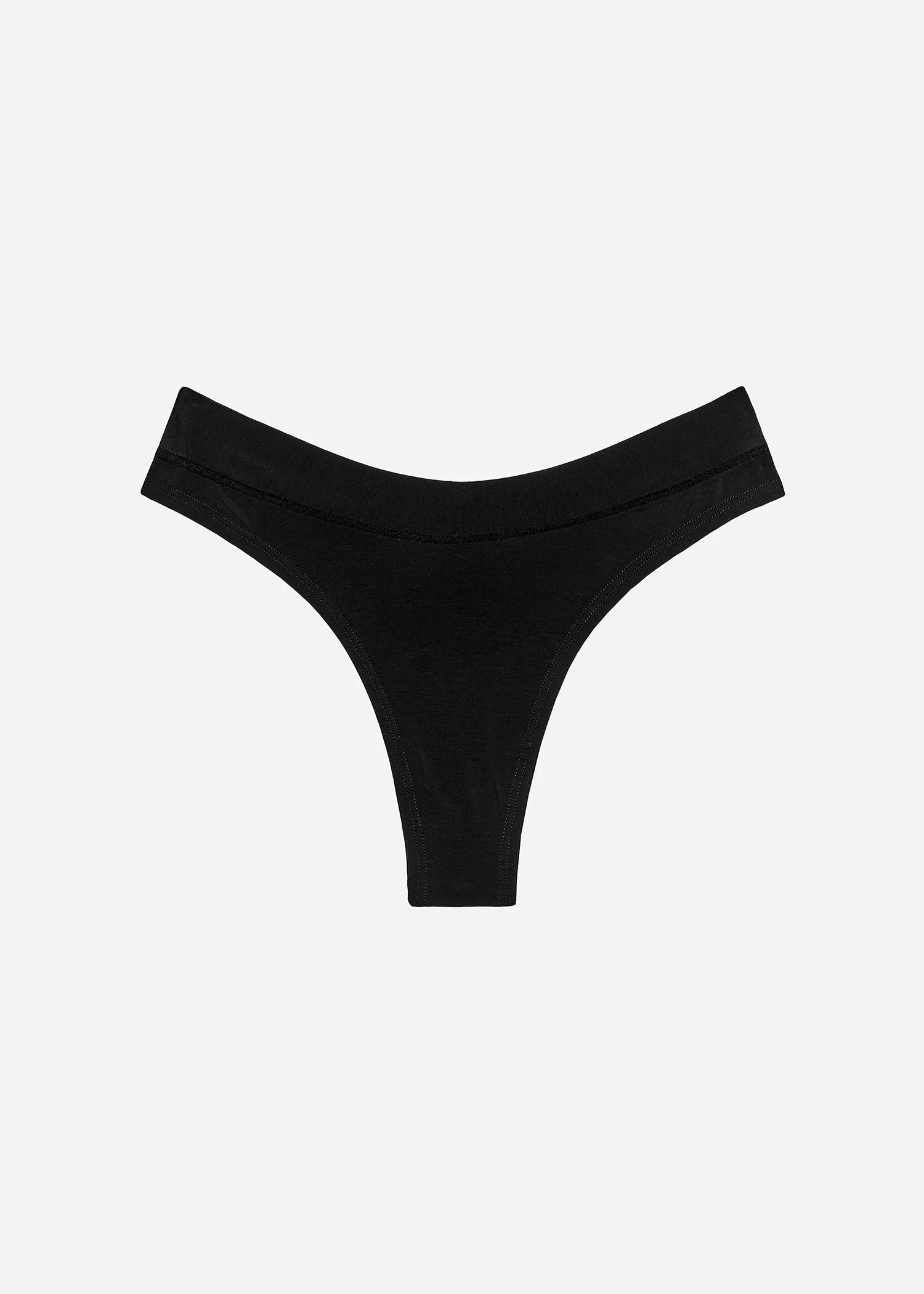 The Thong Pack Of 3 - Modal, Black & Salt 9 The Thong Pack Of 3 - Modal, Black & Salt - Image 7