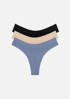 The Thong Pack Of 3 - Modal, Dawn -Velisse Bikini Shop pdp the thong pack of 3 modal dawn b0 01 1