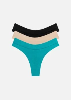 The Thong Pack Of 3 - Modal, Turquoise 13 The Thong Pack Of 3 - Modal, Turquoise -Velisse Bikini Shop pdp the thong pack of 3 modal turquoise b0 01 b1caa851 d11f 41f3 8402 ab25aeccdb08