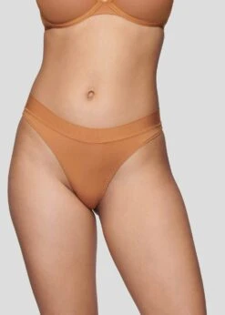 The Thong Pack Of 5 - Modal, Caramel -Velisse Bikini Shop pdp the thong pack of 5 modal caramel b0 02