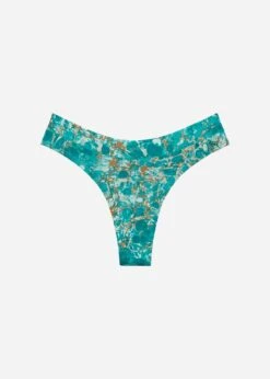 The Thong Pack Of 5 - Modal, Marble Turquoise -Velisse Bikini Shop pdp the thong pack of 5 modal marble turquoise b0 03 1