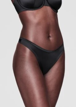 The Thong - Satin, Black Shine -Velisse Bikini Shop pdp the thong satin black shine b0 02