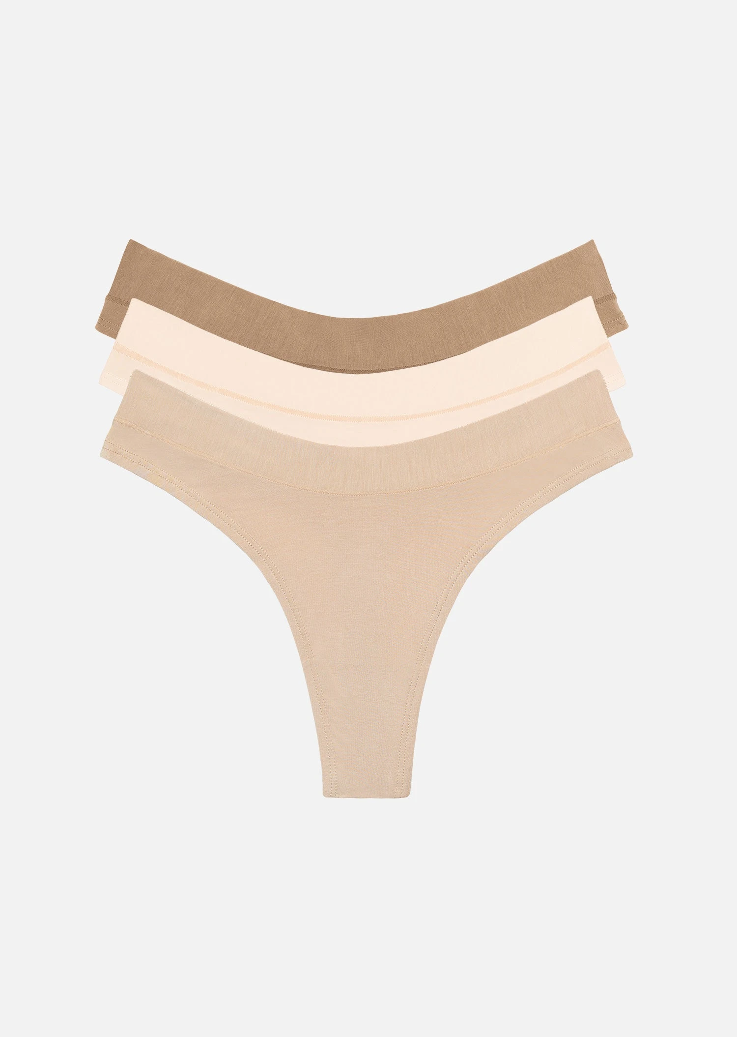 The Thong Pack Of 3 - Modal, Sand 5 The Thong Pack Of 3 - Modal, Sand - Image 3